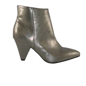 Seven Dials Womens Calzada Pointed Toe Ankle, Pewter/Metallic Smooth, Size 5